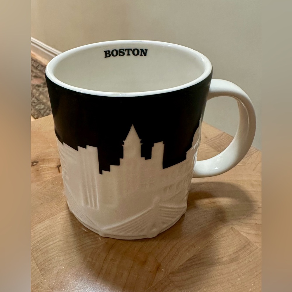 Starbucks Boston Mug Collectors Series Skyline 3D Relief 2012 16oz MINT! $25 OBO